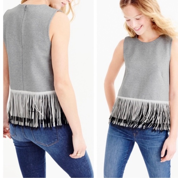J. Crew - Sleeveless Fringe Top - Picture 3 of 3